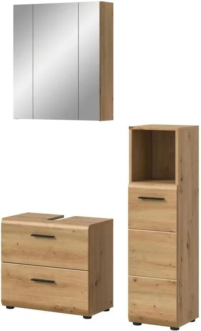 Badkombination Igelsbachsee ¦ holzfarben ¦ Maße (cm): B: 105 H: 185 Schränke > Badschränke > Komplett-Badkombinationen ...