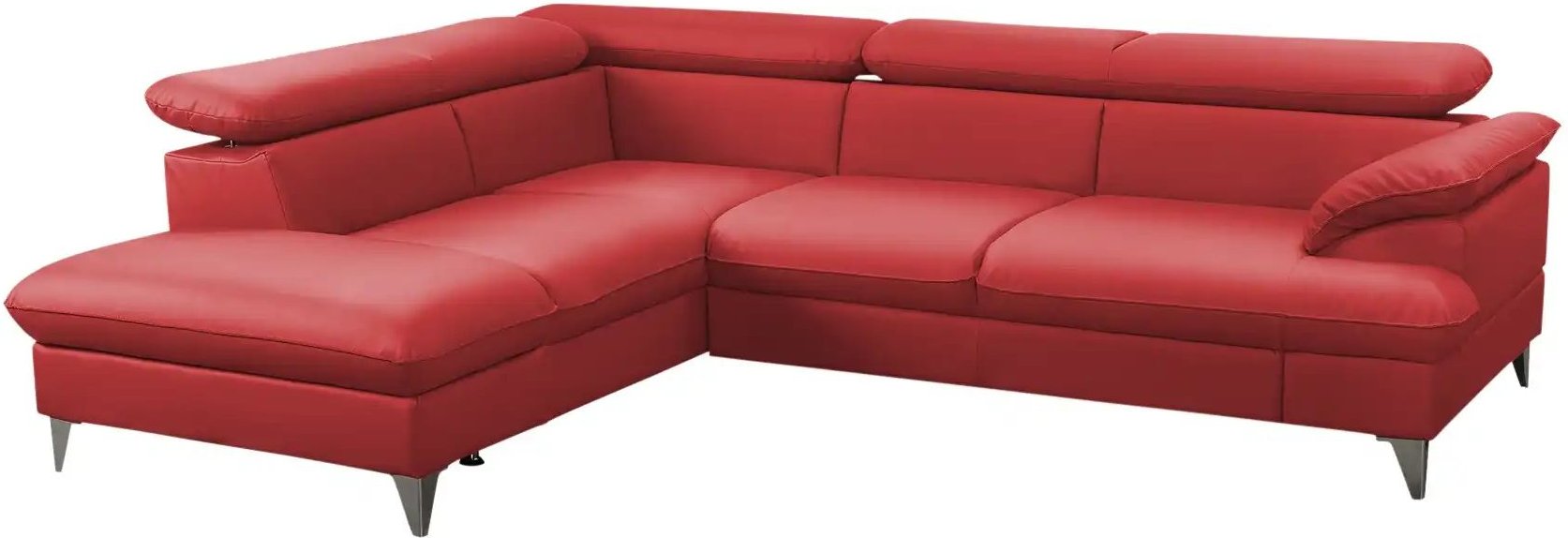 uno Ecksofa aus Kunstleder David ¦ rot ¦ Maße (cm): B: 208 H: 74 T: 256.0 Polstermöbel > Sofas > Ecksofas - Höffner