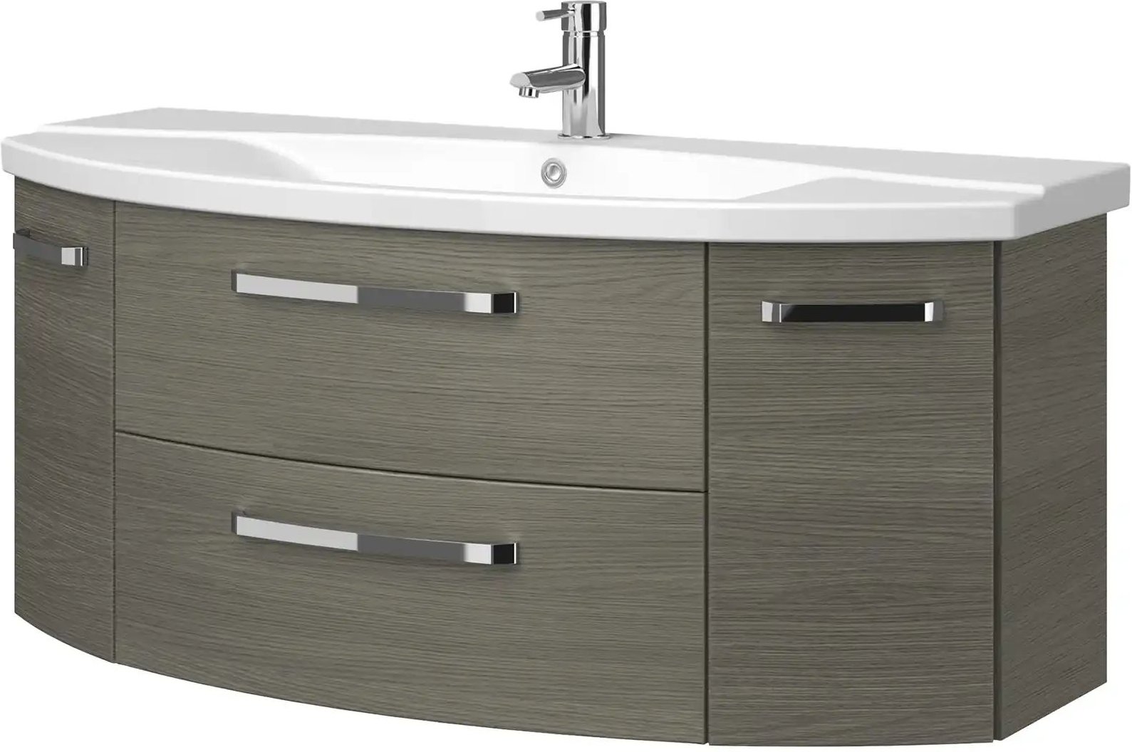 Thumbnail - calmoquick Waschtischkombination Veri ¦ grau ¦ Maße (cm): B: 120,5 H: 53,7 T: 48.0 Schränke > Badschränke > Komplett-Ba...