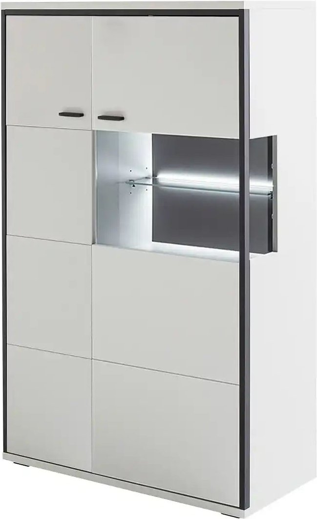 uno Highboard Orella ¦ weiß ¦ Maße (cm): B: 84 H: 136 T: 38.0 Kommoden & Sideboards > Highboards - Höffner