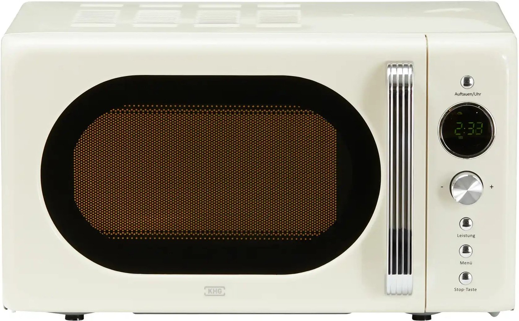 KHG Mikrowelle MW-20R2(C) ¦ creme ¦ Metall lackiert,Metall,Kunststoff,Glas ¦ Maße (cm): B: 45,2 H: 26,2 T: 36.0 Elektro...