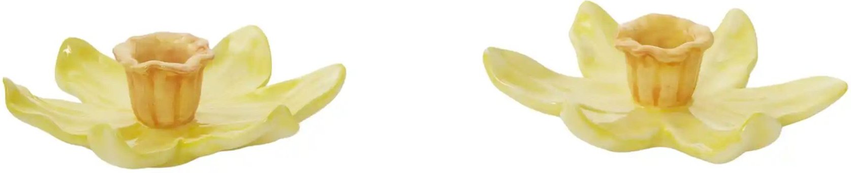 HOME STORY Kerzenhalter Blume sortiert ¦ weiß ¦ Dolomite ¦ Maße (cm): H: 4 Ø: 14 Accessoires > Kerzen & Kerzenstände...