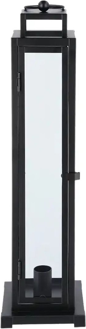 Laterne für Stabkerze   ¦ schwarz ¦ Metall,Glas ¦ Maße (cm): B: 11 H: 44,5 T: 11.0 Accessoires > Kerzen & Kerzenständer ...