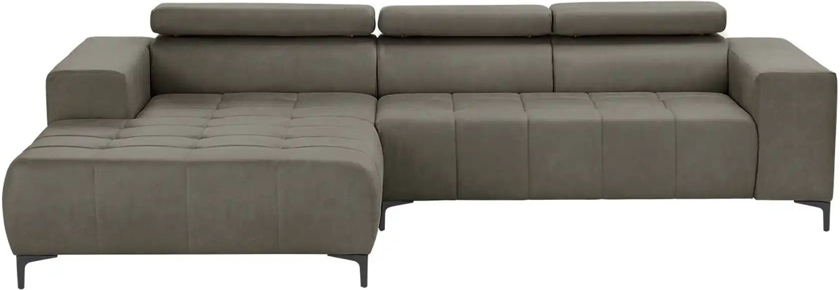 switch Ecksofa aus Mikrofaser Caro ¦ grau ¦ Maße (cm): B: 289 H: 93 T: 175.0 Polstermöbel > Sofas > 3-Sitzer - Höffner
