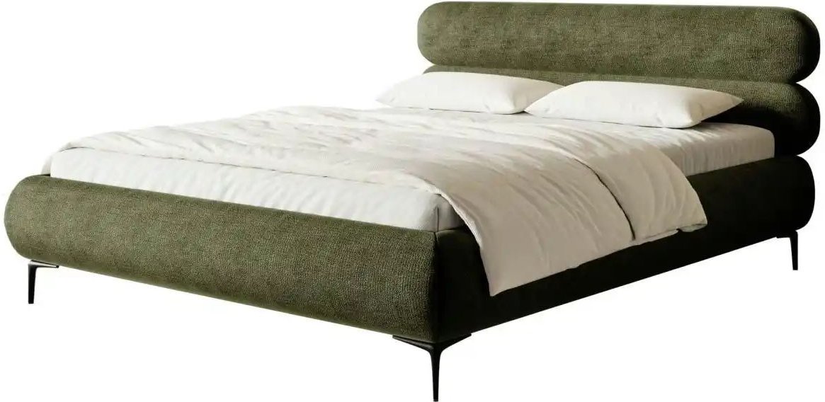 Selsey Polsterbett in Chenille Roule ¦ grün ¦ Maße (cm): B: 193 H: 96 Betten > Polsterbetten - Höffner