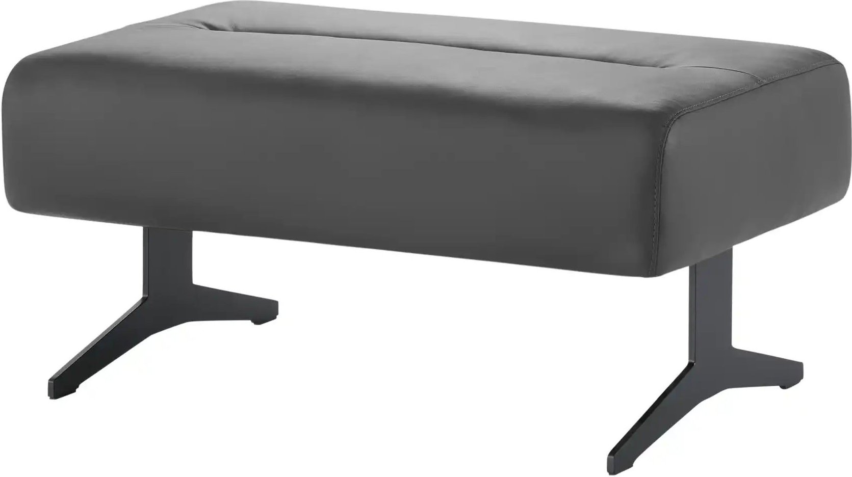 Stressless Hocker aus Leder Stella ¦ grau ¦ Maße (cm): B: 90 H: 44 T: 57.0 Polstermöbel > Hocker - Höffner