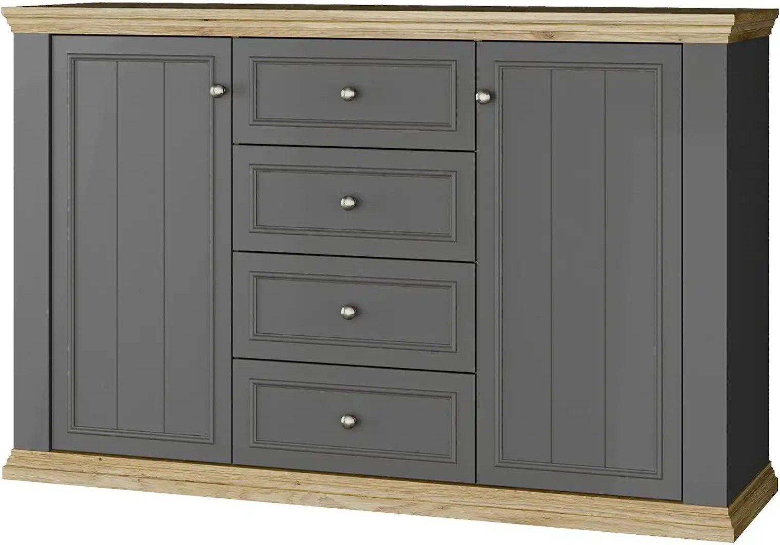 Sideboard Countryside ¦ grau ¦ Maße (cm): B: 148,6 H: 95,3 T: 43.5 Kommoden & Sideboards > Kommoden - Höffner