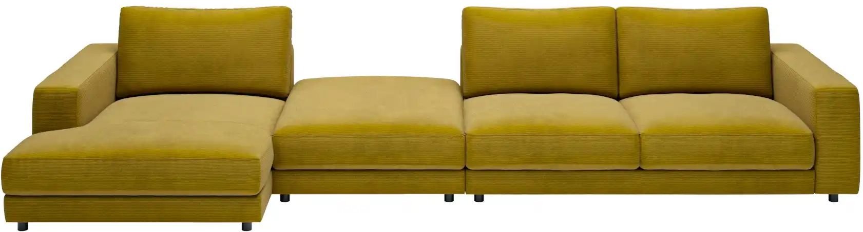 Thumbnail - Jette Home Ecksofa in Feincord Sila ¦ grün ¦ Maße (cm): B: 430 H: 85 T: 170.0 Polstermöbel > Sofas > Ecksofas - Höffner