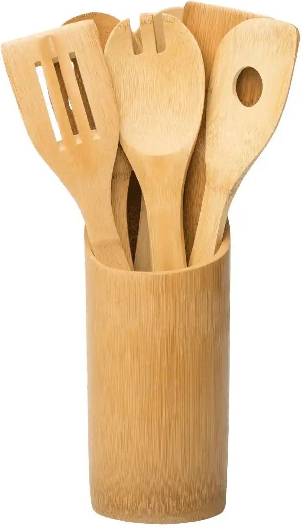 KHG Küchenhelferset ¦ Bambus ¦ Maße (cm): H: 23 Ø: 8.5 Küchenzubehör & Helfer > Küchenhelfer - Höffner