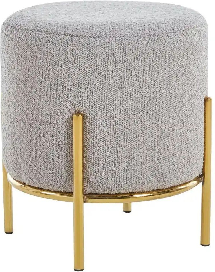 Hocker Bouclé Dejan ¦ braun Ø: 35 Polstermöbel > Hocker - Höffner
