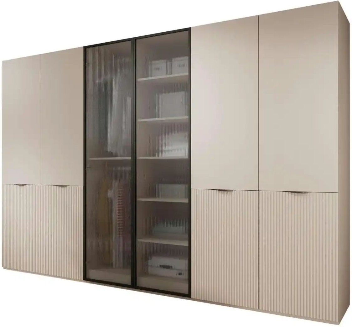 Drehtürenschrank 6 türig Sandbox ¦ beige ¦ Maße (cm): B: 303 H: 200 Schränke > Kleiderschränke > Drehtürenschränke - Höf...