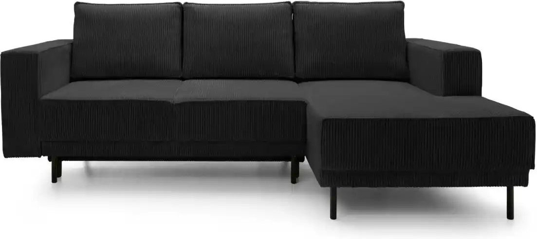 Selsey Ecksofa mit Schlaffunktion Rodario Mini ¦ schwarz ¦ Maße (cm): B: 241 H: 90 Polstermöbel > Sofas > Ecksofas - Höf...