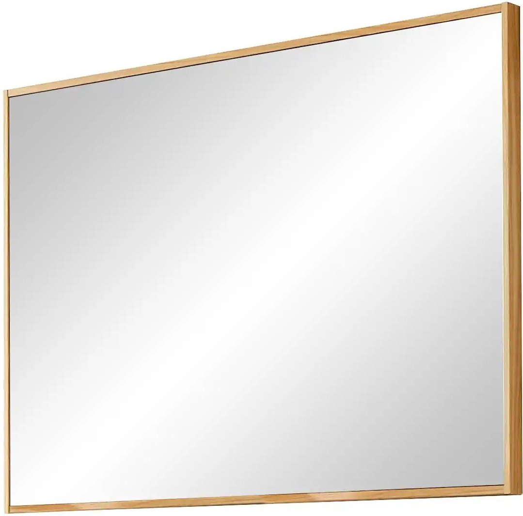 Thumbnail - Spiegel 99 x 75 cm Tiba ¦ holzfarben ¦ Glas,Aluminium,Holz ¦ Maße (cm): B: 99 H: 75 T: 4.0 Garderoben & Kleiderstangen >...