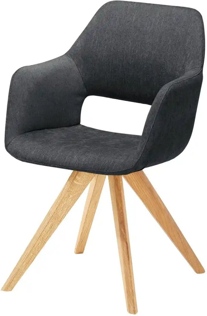 Woodford Armlehnstuhl Berlin ¦ schwarz ¦ Maße (cm): B: 57 H: 85 T: 67.0 Stühle > Esszimmerstühle > Esszimmerstühle mit ...