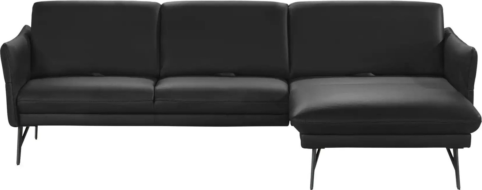 himolla Ecksofa Leder  1928 ¦ schwarz ¦ Maße (cm): B: 280 H: 83 T: 175.0 Polstermöbel > Sofas > Ecksofas - Höffner