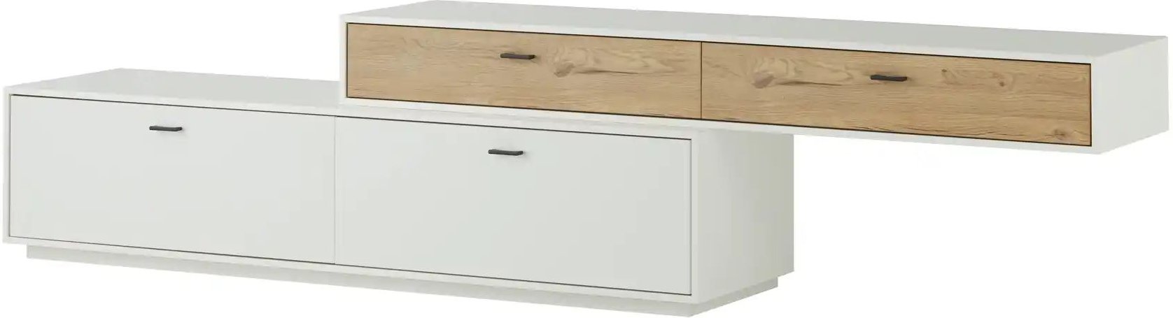 Jette Home TV-Element Coruna ¦ weiß ¦ Maße (cm): B: 273 H: 61 T: 50.0 Kommoden & Sideboards > Lowboards - Höffner