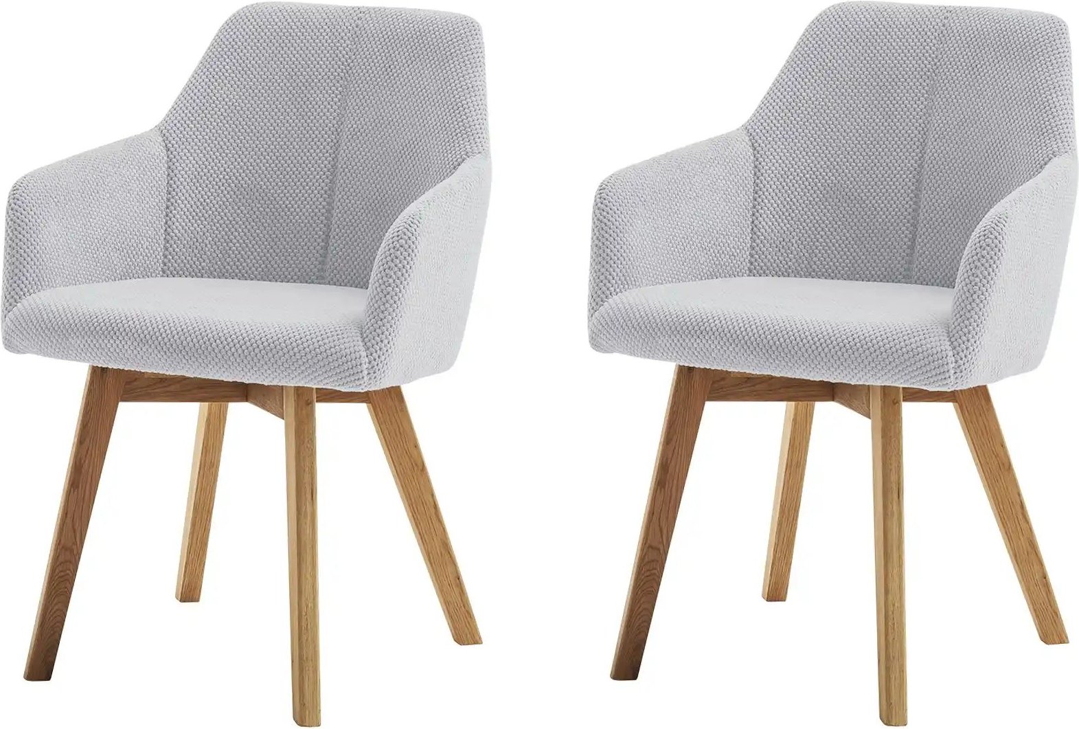 Thumbnail - Woodford Armlehnstuhl  2er-Set  Maru ¦ grau ¦ Maße (cm): B: 60 H: 83 T: 59.0 Stühle > Esszimmerstühle > Esszimmerstühle ...