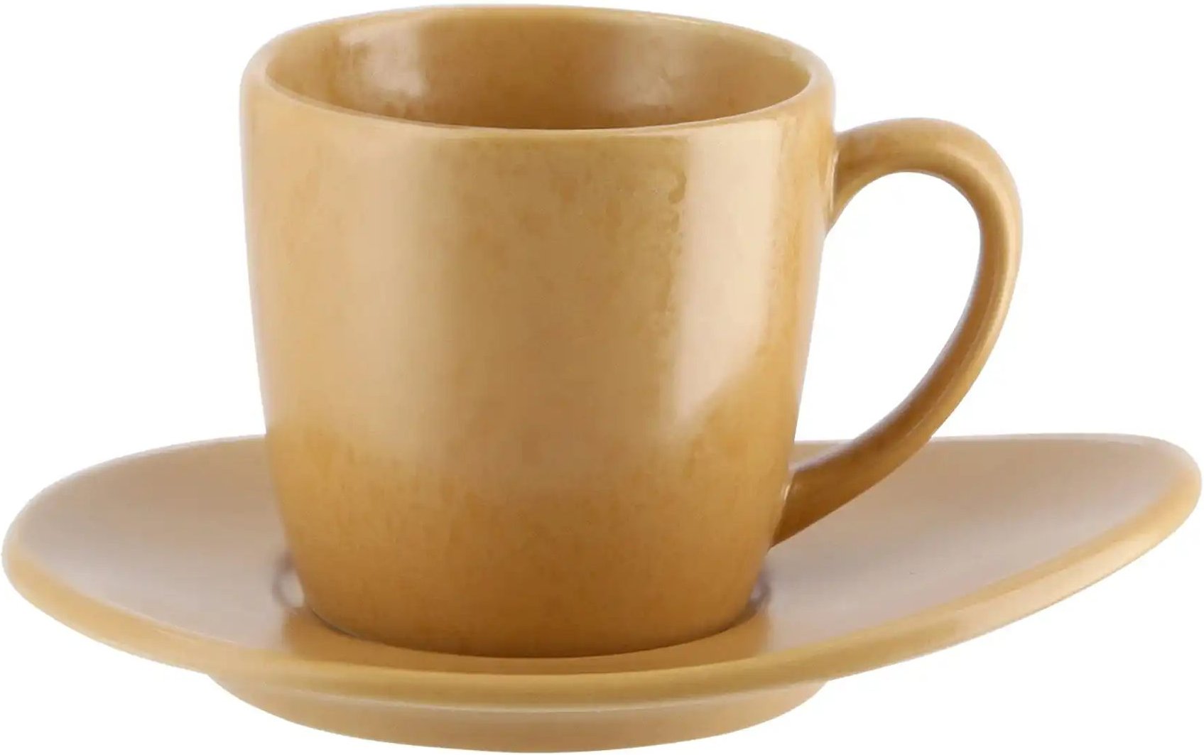 ASA SELECTION Espressotasse mit Unterteller Cuba Ocra ¦ gelb ¦ Maße (cm): H: 5 Ø: 5.5 Geschirr > Einzelgeschirrteile -...