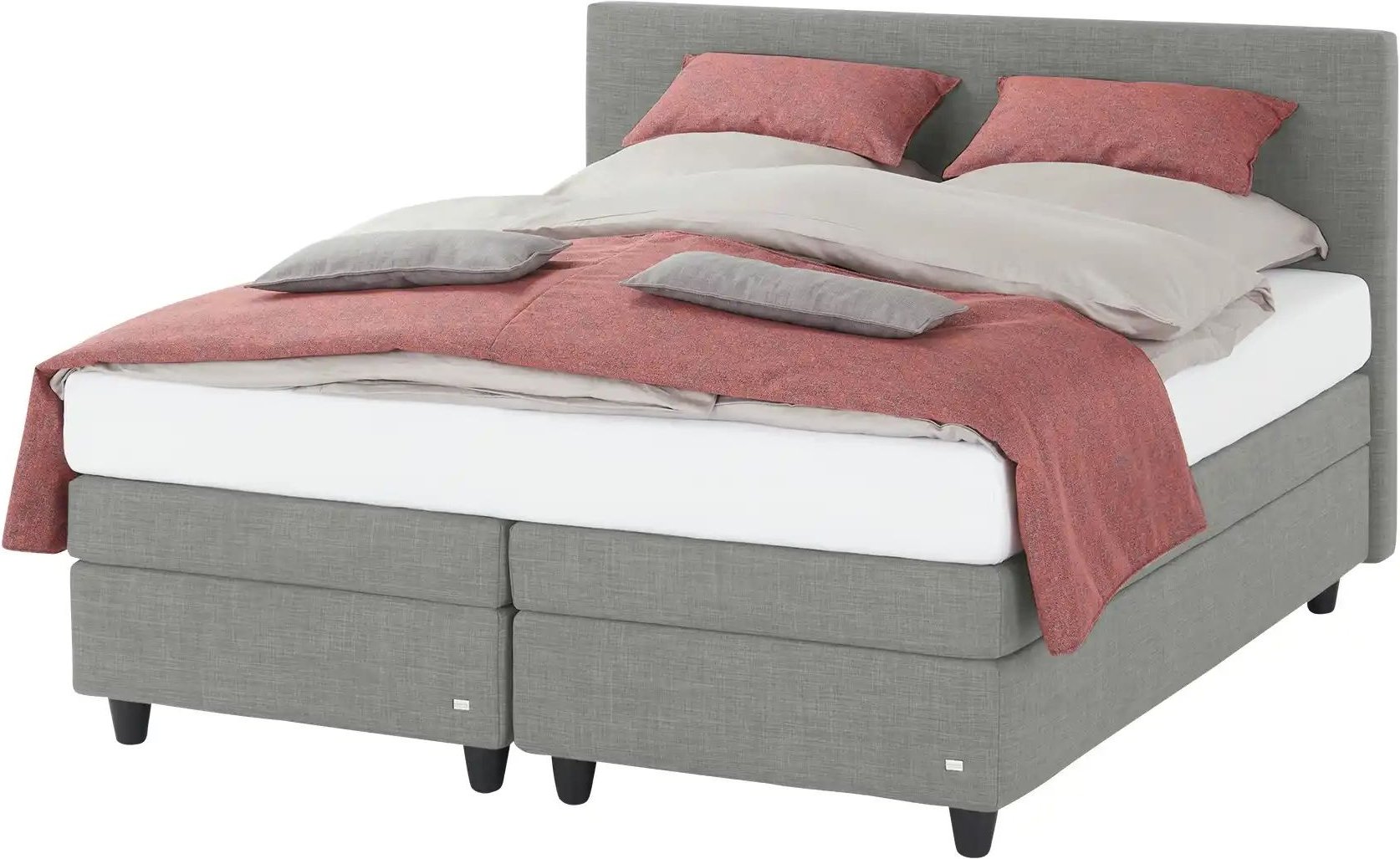 RUF Boxspringbett Verena ¦ grau ¦ Maße (cm): B: 166 H: 113 Betten > Boxspringbetten - Höffner