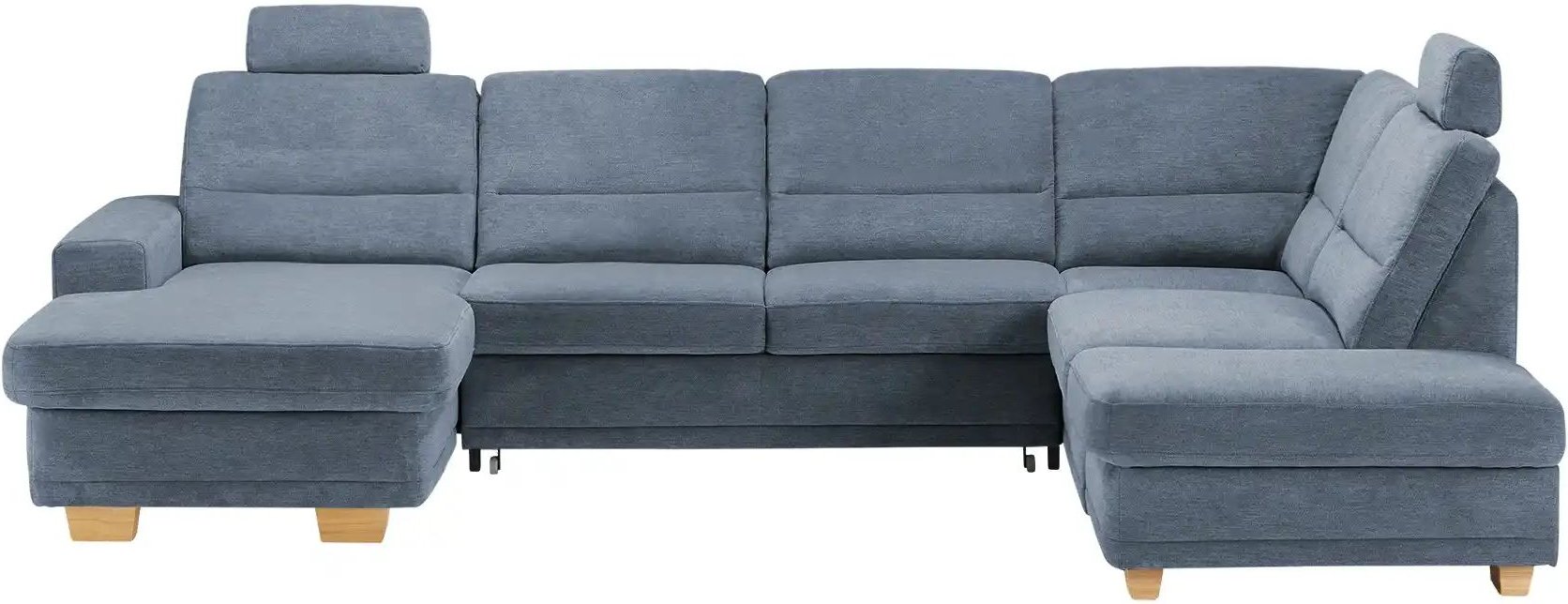 Thumbnail - meinSofa Wohnlandschaft aus Mikrofaser Marc ¦ blau ¦ Maße (cm): B: 311 H: 85 T: 234.0 Polstermöbel > Sofas > Schlafsofas...