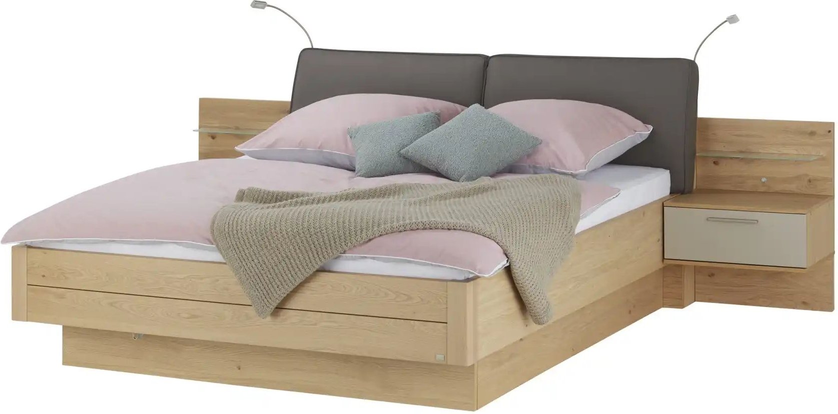 SCHÖNER WOHNEN Kollektion Bettanlage Multiline ¦ holzfarben Betten > Komfortbetten - Höffner