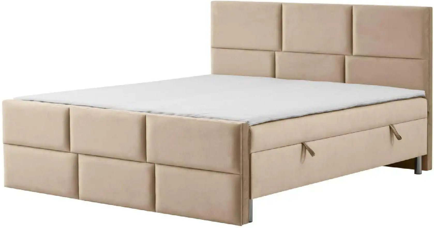 Boxbett mit Bettkasten Adria ¦ beige ¦ Maße (cm): B: 200 H: 110 Betten > Polsterbetten - Höffner