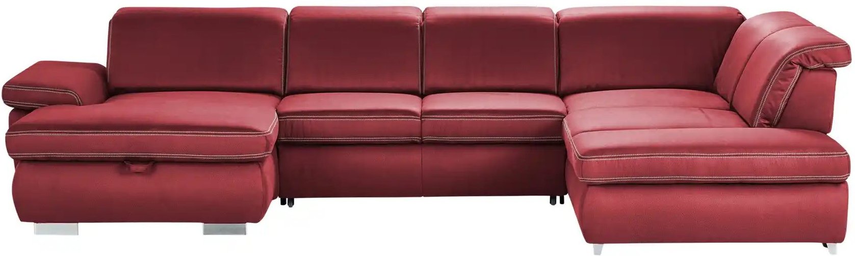 Lounge Collection Wohnlandschaft mit verschiedenen Funktionen Amanda ¦ rot ¦ Maße (cm): B: 379 H: 85 T: 260.0 Polstermöb...