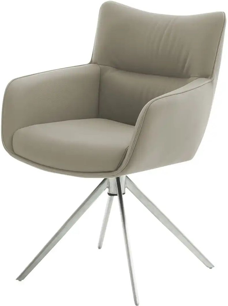 Armlehnstuhl drehbar Remona ¦ creme ¦ Maße (cm): B: 61 H: 88 T: 62.0 Stühle > Esszimmerstühle > Esszimmerstühle mit Arml...
