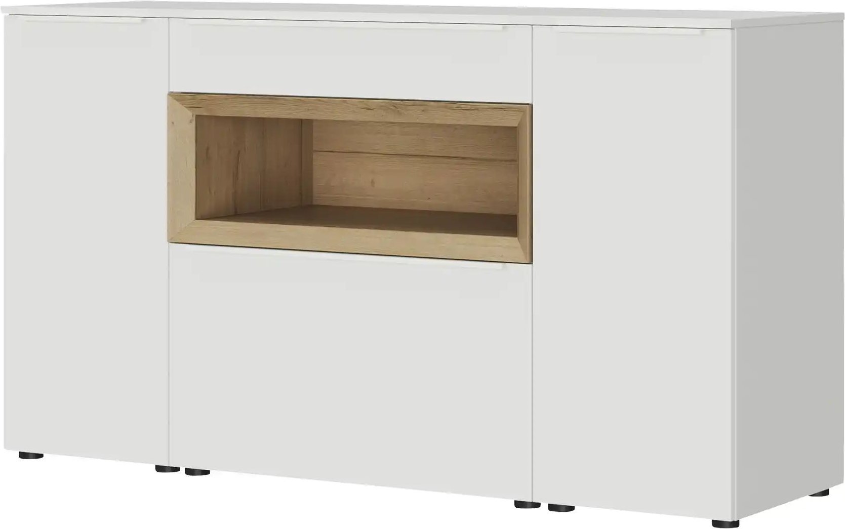 Content Sideboard Case ¦ weiß ¦ Maße (cm): B: 161 H: 90 T: 49.0 Kommoden & Sideboards > Sideboards - Höffner