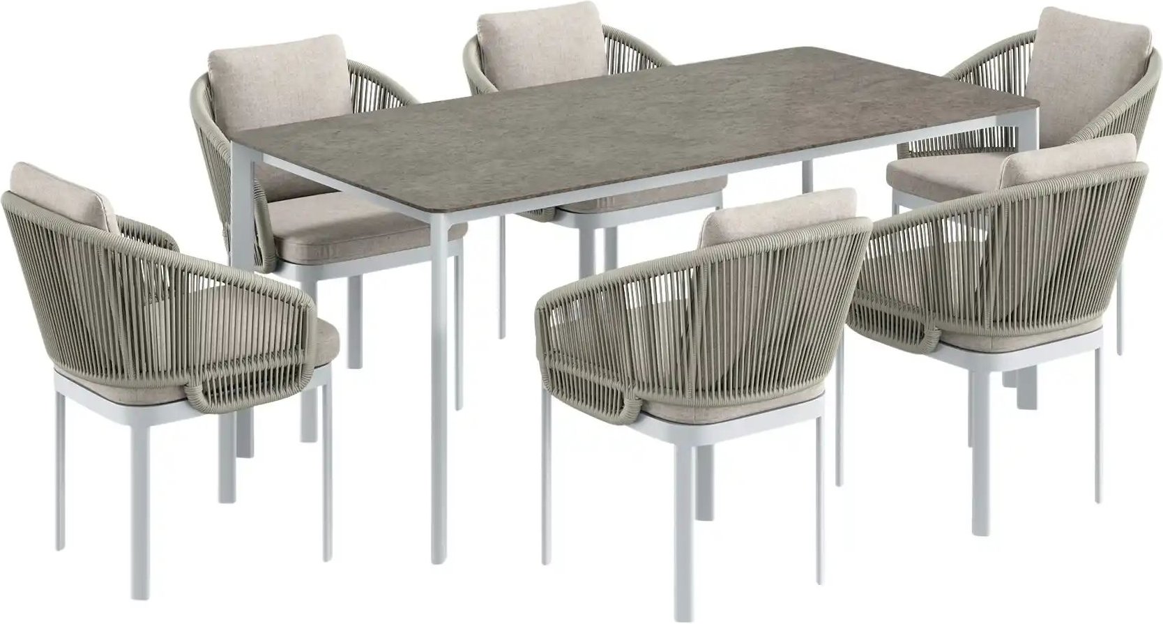 a casa mia Dining-Gruppe Brügge Garten > Gartenmöbel > Gartenmöbelsets - Höffner