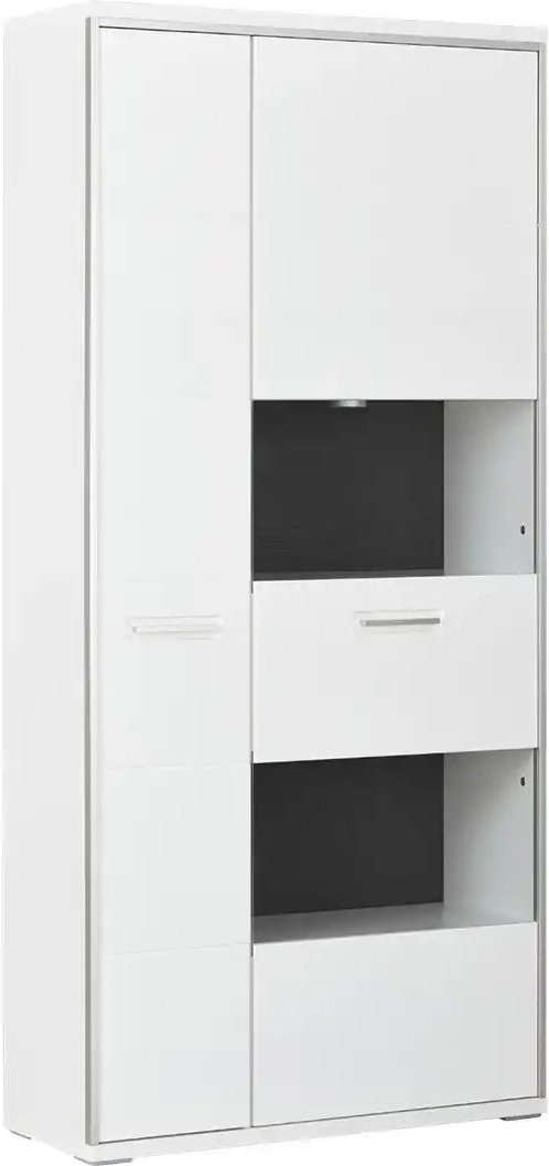 uno Kombivitrine Setto ¦ weiß ¦ Maße (cm): B: 94 H: 201 T: 38.0 Schränke > Vitrinen - Höffner