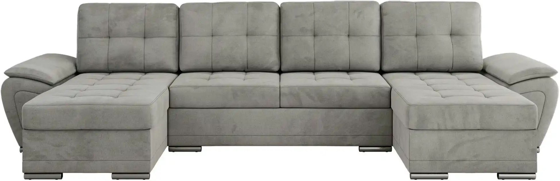 Wohnlandschaft mit Schlaffunktion Umbria ¦ grau ¦ Maße (cm): B: 336 H: 85 Polstermöbel > Sofas > Schlafsofas - Höffner