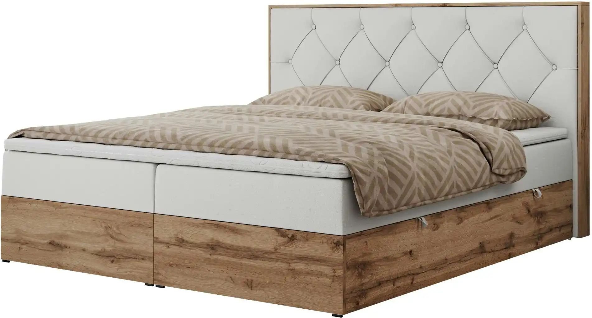 Boxbett mit Bettkasten Veneto ¦ weiß ¦ Maße (cm): B: 148 H: 115 Betten > Komfortbetten - Höffner