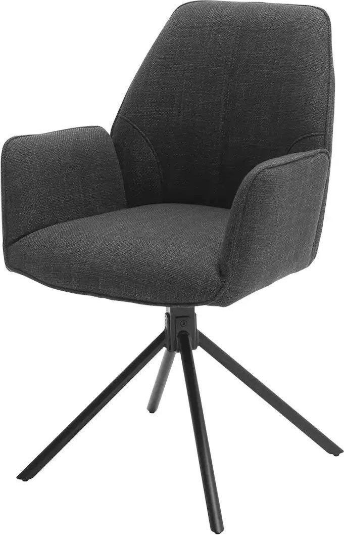 Esszimmerstuhl drehbar Pemba ¦ grau ¦ Maße (cm): B: 59 H: 88 T: 63.0 Stühle > Esszimmerstühle > Esszimmerstühle mit Arml...