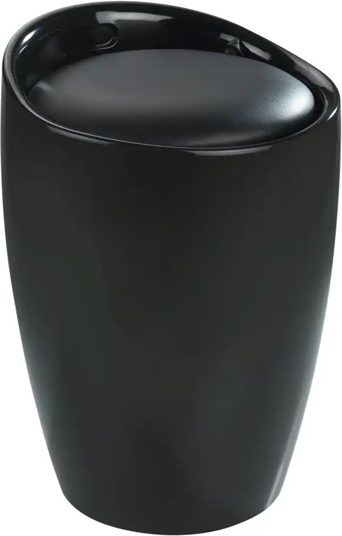 Badhocker - Wäschesammler "Candy" ¦ schwarz ¦ Maße (cm): H: 50,5 Ø: 36 Polstermöbel > Hocker - Höffner