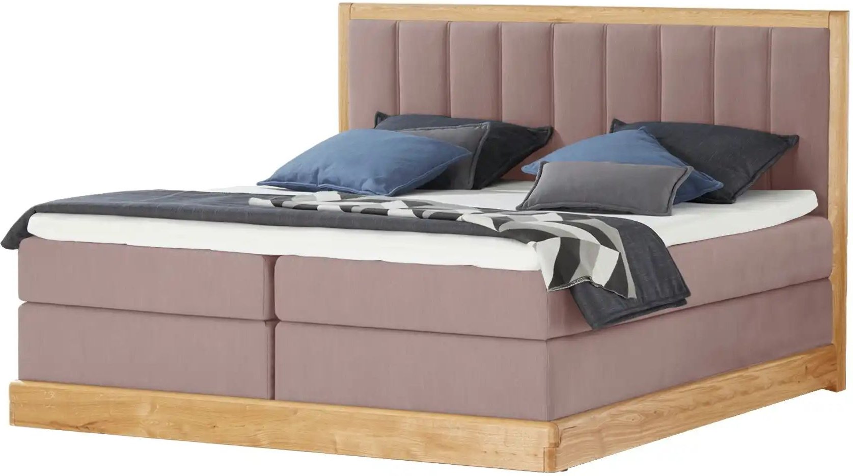 Switch Refresh Massivholz-Boxspringbett Alma ¦ rosa/pink ¦ Maße (cm): B: 152 H: 126 Betten > Boxspringbetten - Höffner