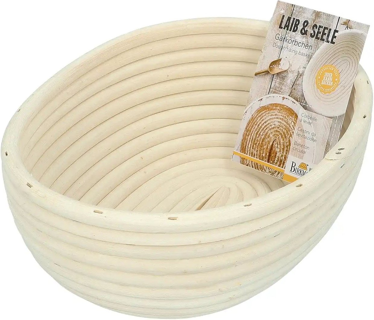 Birkmann Gärkörbchen Laib & Seele ¦ Seegras,Bambus ¦ Maße (cm): B: 18,5 H: 9,5 Backen & Zubehör > Backformen - Höffner