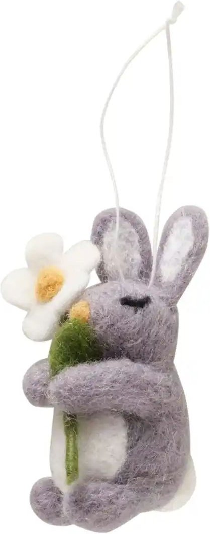 Anhänger Osterhase ¦ grau ¦ Maße (cm): B: 5,5 H: 9 T: 4.5 Oster-Artikel - Höffner