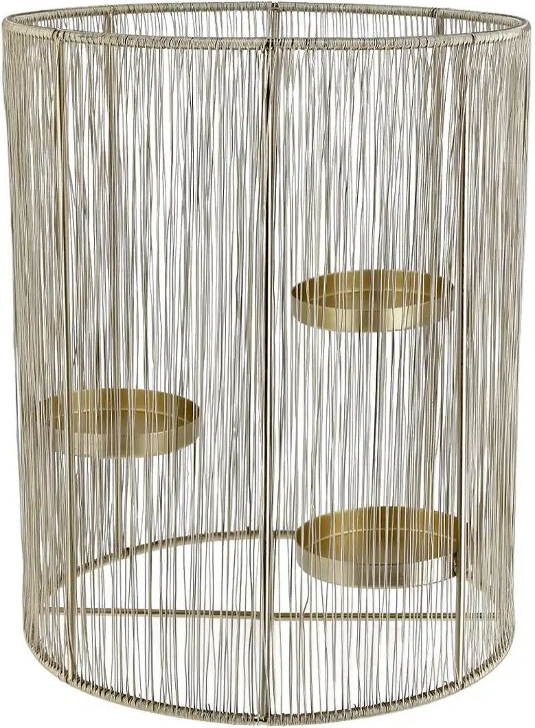 Windlicht ¦ gold ¦ Metall,Eisen ¦ Maße (cm): H: 31 Ø: 25.5 Accessoires > Kerzen & Kerzenständer - Höffner