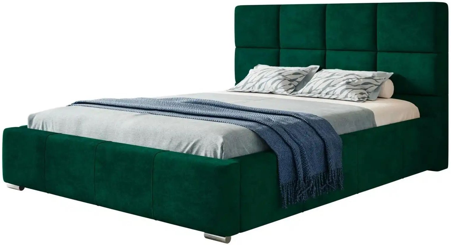 Polsterbett mit Stauraum Poole ¦ grün ¦ Maße (cm): B: 140 H: 104 Betten > Polsterbetten - Höffner
