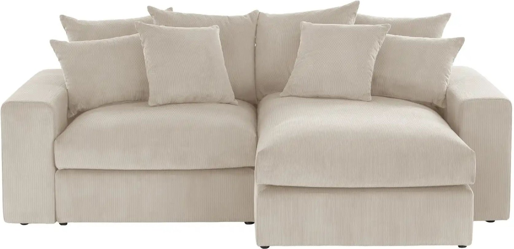 uno Ecksofa beidseitig montierbar Nea ¦ beige ¦ Maße (cm): B: 260 H: 81 T: 190.0 Polstermöbel > Sofas > 3-Sitzer - Höffn...