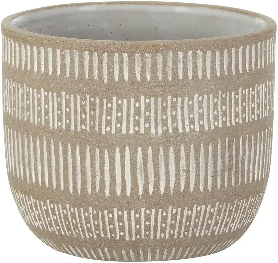 HOME STORY Übertopf ¦ braun ¦ Steinzeug ¦ Maße (cm): H: 11,5 Ø: 14 Accessoires > Dekoartikel - Höffner