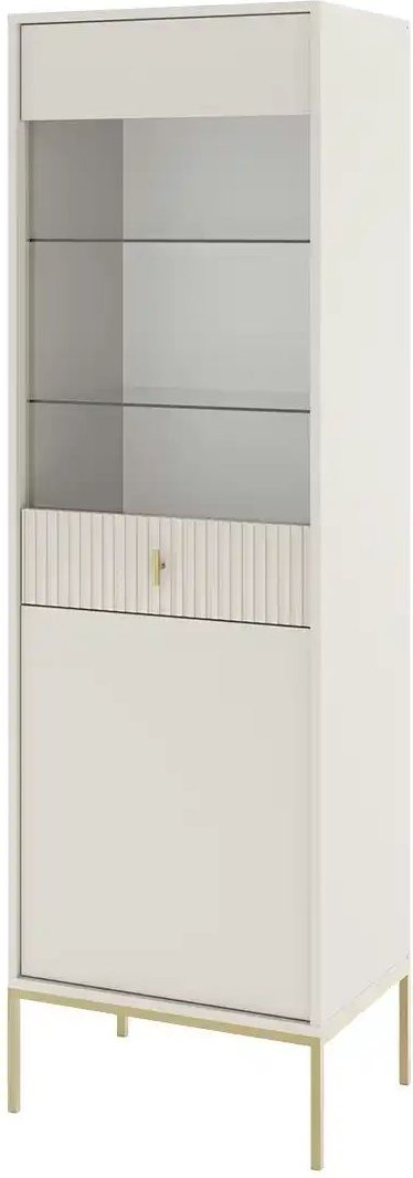 Vitrine Maglione ¦ beige ¦ Maße (cm): B: 53,9 H: 175 T: 39.0 Schränke > Vitrinen - Höffner