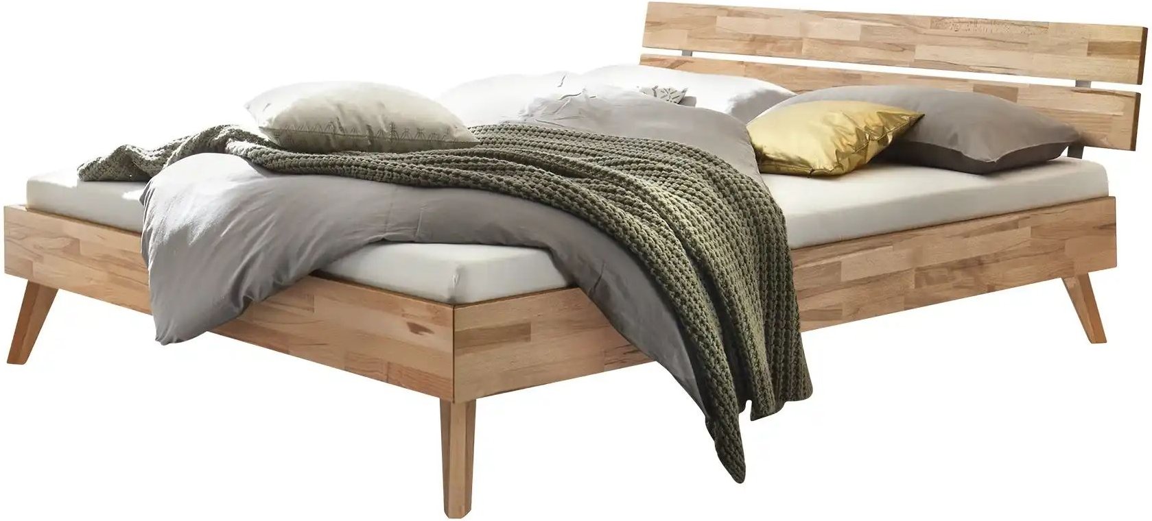 HASENA Massivholzbett Ortona ¦ holzfarben ¦ Maße (cm): B: 166 H: 81 Betten > Bettgestelle - Höffner