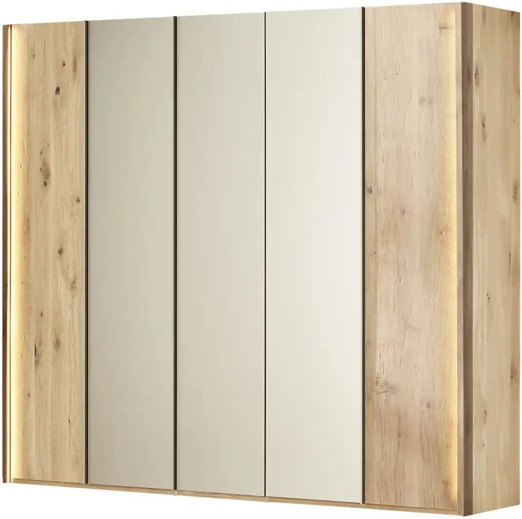 Drehtürenschrank 5-türig Kaja ¦ holzfarben ¦ Maße (cm): B: 254,6 H: 222,3 T: 60.3 Schränke > Kleiderschränke > Drehtür...