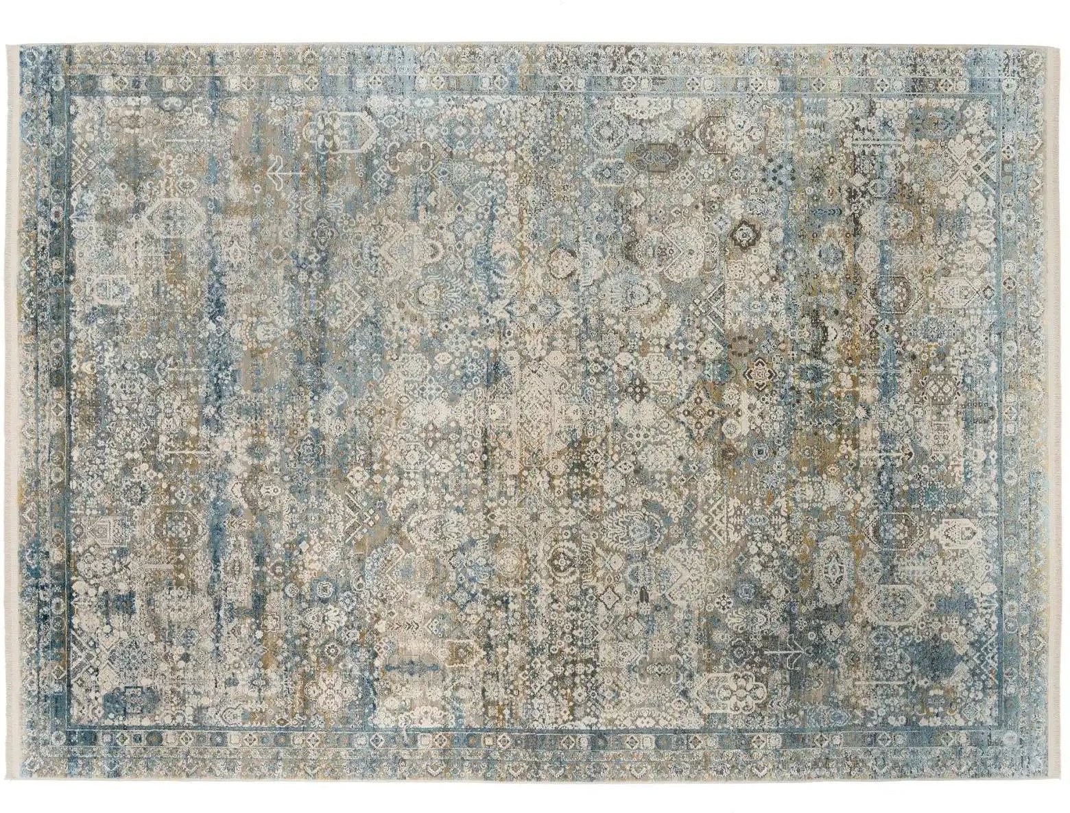 Teppich ¦ grau ¦ Viskose ¦ Maße (cm): B: 120 H: 0,8 Teppiche > Wohnteppiche - Höffner