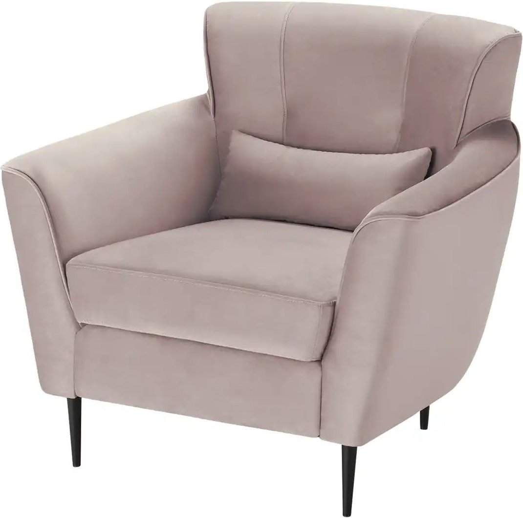 switch Samtsessel aus Samt Teddy ¦ rosa/pink ¦ Maße (cm): B: 87 H: 82 T: 83.0 Polstermöbel > Sessel > Polstersessel - Hö...