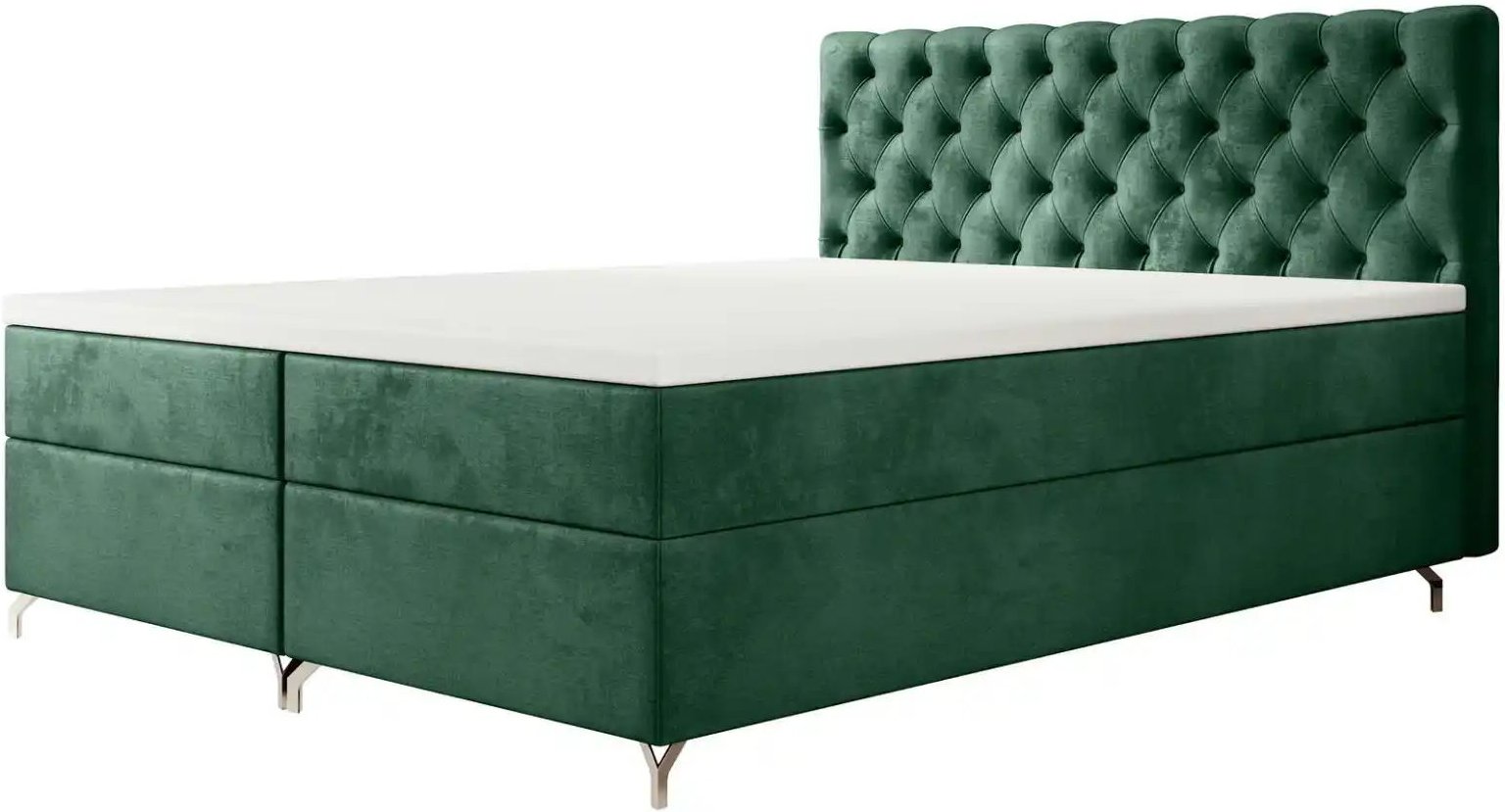 Boxbett mit Stauraum Chester ¦ grün ¦ Maße (cm): B: 200 H: 111 Betten > Komfortbetten - Höffner