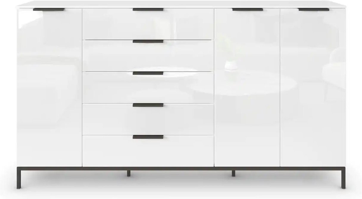 Highboard Frome ¦ weiß ¦ Maße (cm): B: 199 H: 111 Kommoden & Sideboards > Highboards - Höffner
