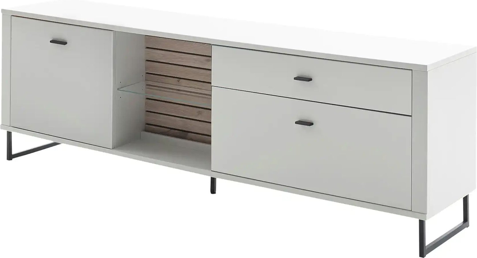 Thumbnail - uno TV-Element Leni ¦ grau ¦ Maße (cm): B: 210 H: 69 T: 44.0 Kommoden & Sideboards > Lowboards - Höffner